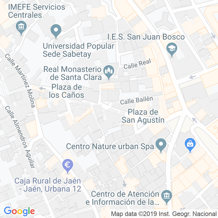 Código Postal calle Arroyo De San Pedro en Jaén