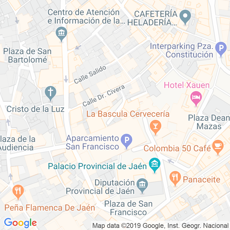 Código Postal calle Atarazanas en Jaén