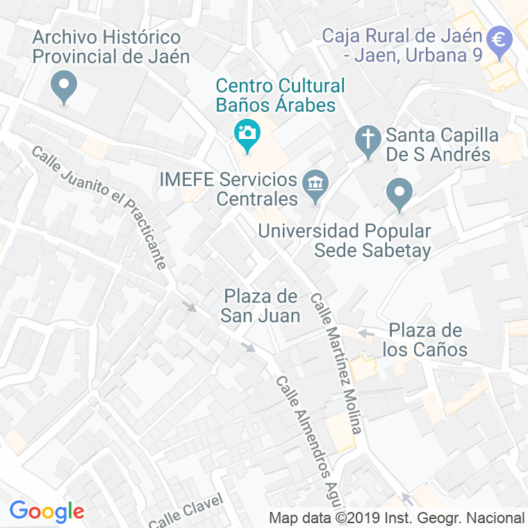 Código Postal calle Ayuntamiento en Jaén