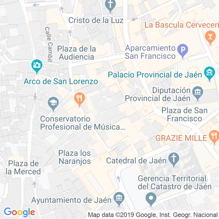 Código Postal calle Bernardo Lopez en Jaén