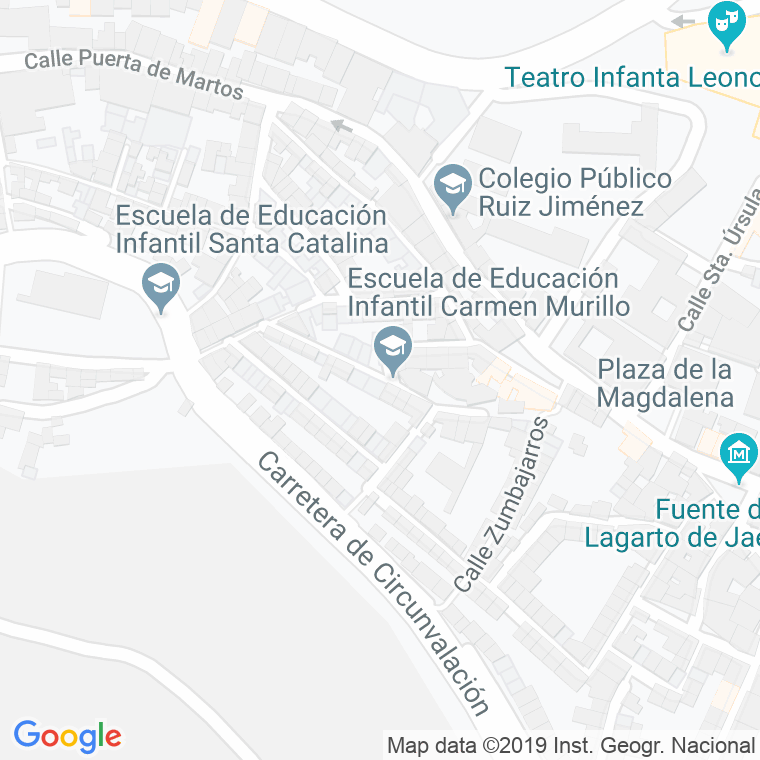 Código Postal calle Bobadilla Baja en Jaén