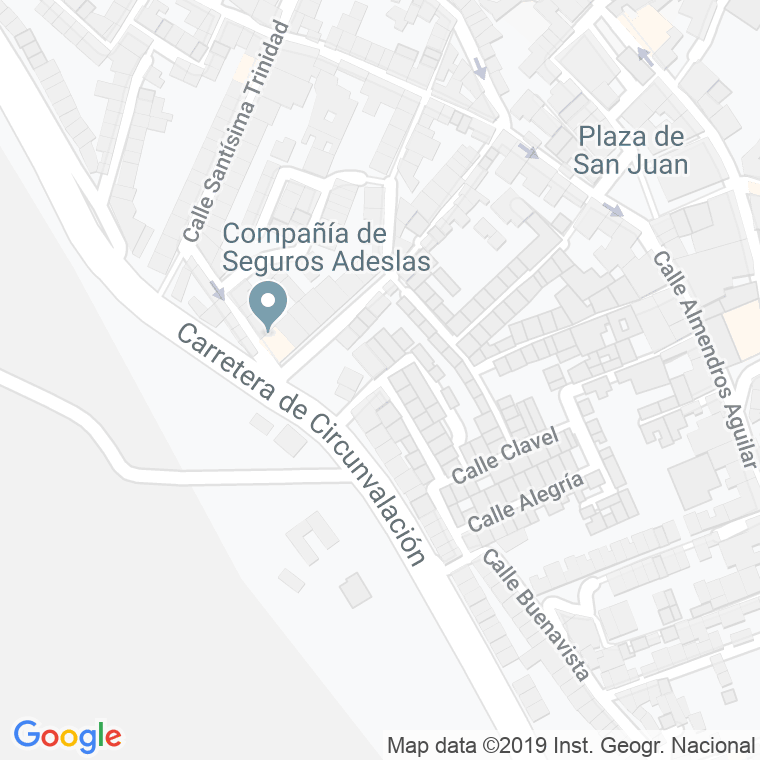 Código Postal calle Cabrerizas Bajas en Jaén