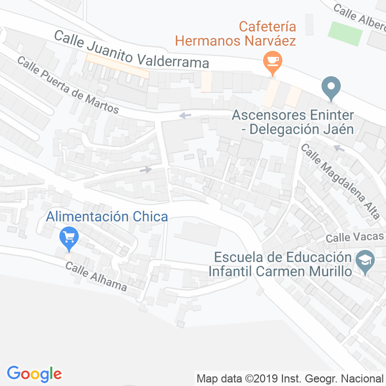 Código Postal calle Cruz De La Magdalena, travesia en Jaén