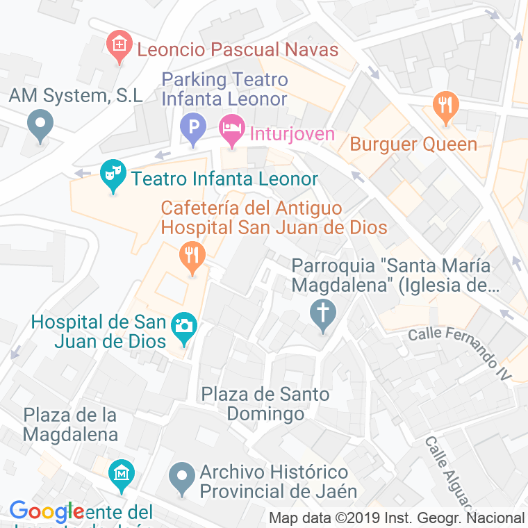 Código Postal calle Escalerillas, De, plaza en Jaén