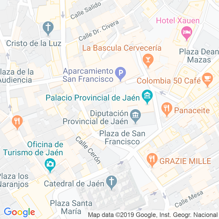 Código Postal calle Flores, De Las, callejon en Jaén