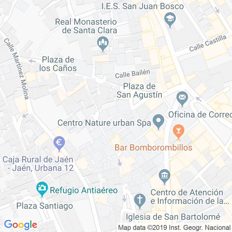 Código Postal calle Gracia en Jaén