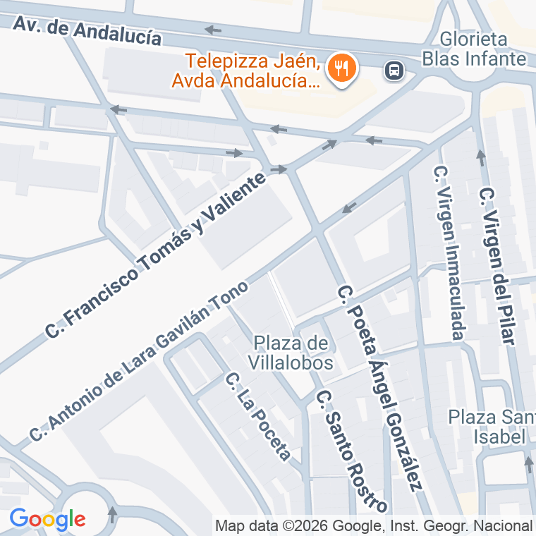 Código postal de Calle Antonio Lara Gavilan Tono en Jaen