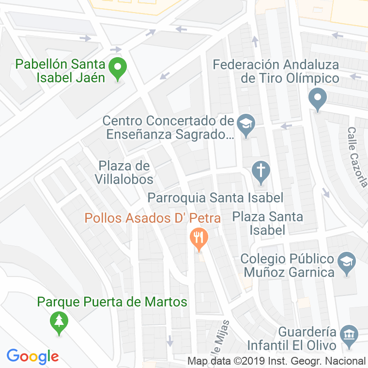 Código Postal calle Jose Antonio Giron en Jaén