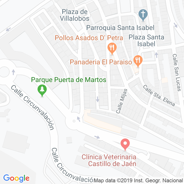 Código Postal calle Onesimo Redondo en Jaén