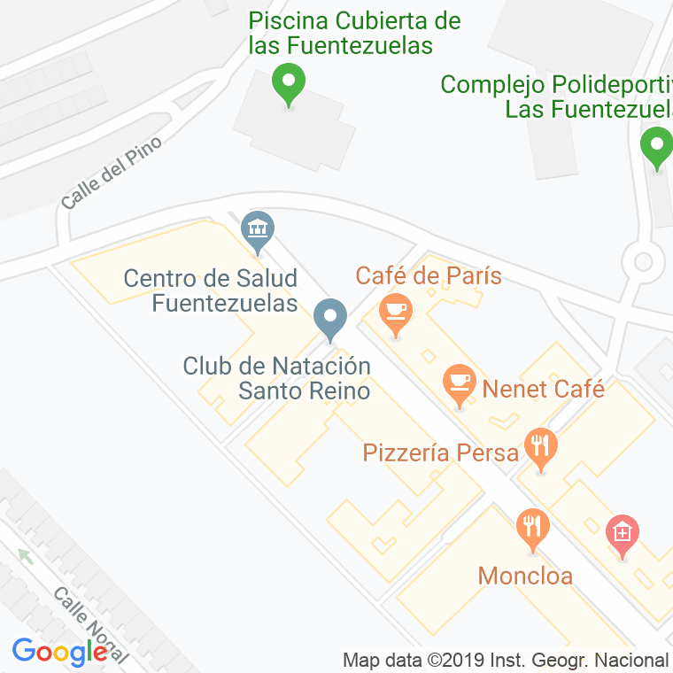 Código Postal calle Fuente Del Pinillo en Jaén