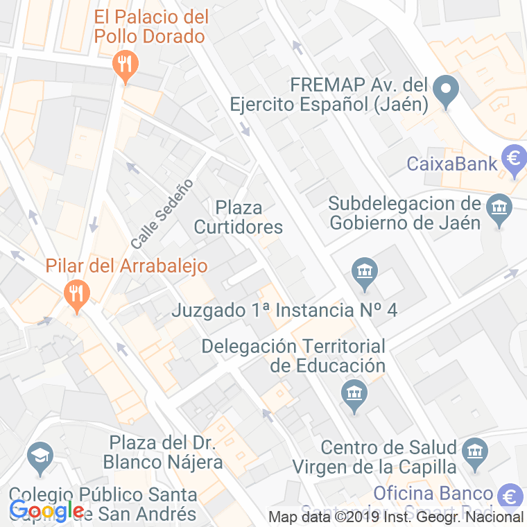 Código Postal calle Vallehermoso en Jaén