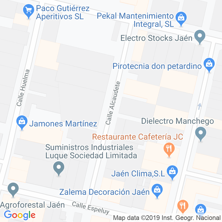 Código Postal calle Alcaudete en Jaén