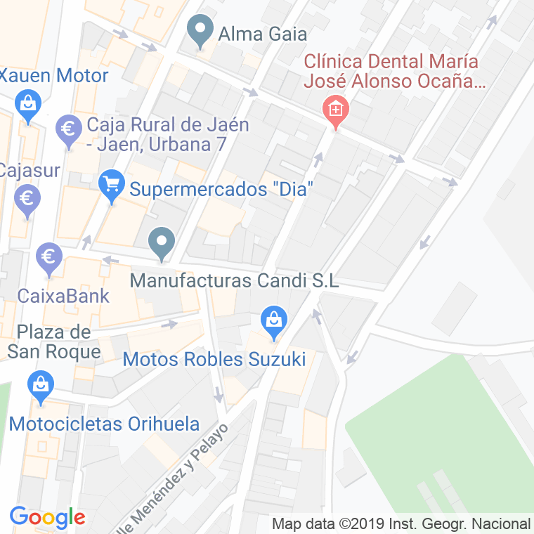 Código Postal calle Doctor Juan Nogales   (Impares Del 25 Al Final)  (Pares Del 16 Al Final) en Jaén