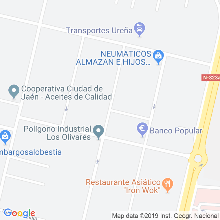Código Postal calle Higuera De Arjona en Jaén