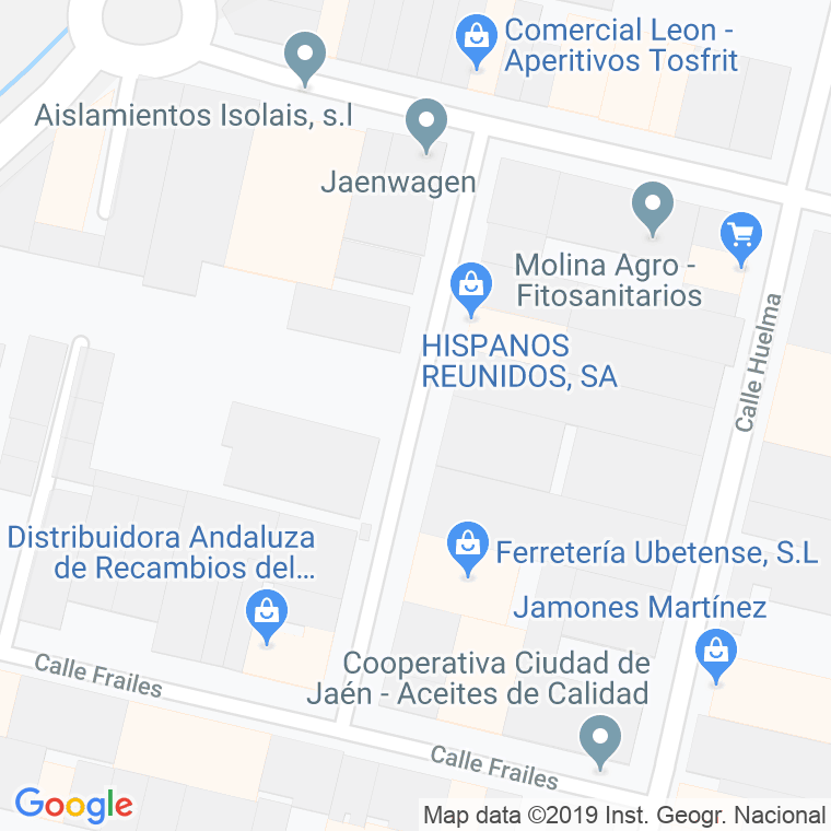 Código Postal calle Jabalquinto en Jaén