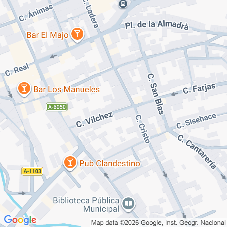 Código postal de Calle Vilches en Valdepeñas de Jaen