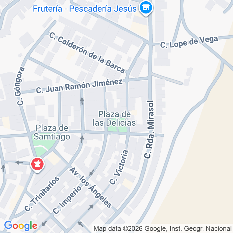 Código postal de Plaza Delicias (las) en Villanueva del Arzobispo