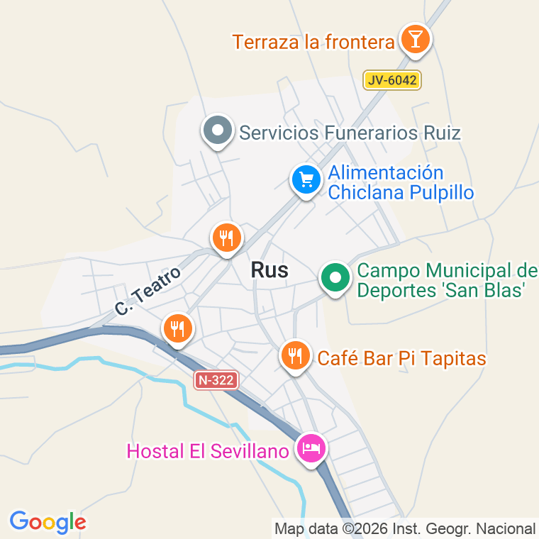 Código postal de Rus en Jaén