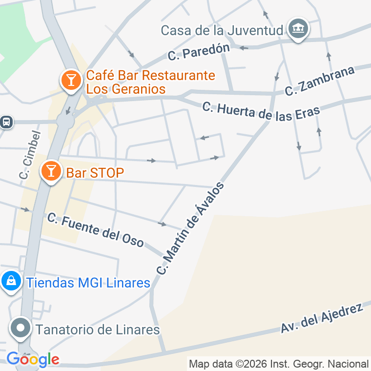 Código postal de Calle Fuente la Piedra en Linares