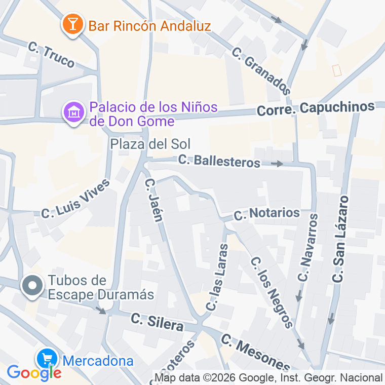 Código postal de Calle Siete Revueltas en Andujar