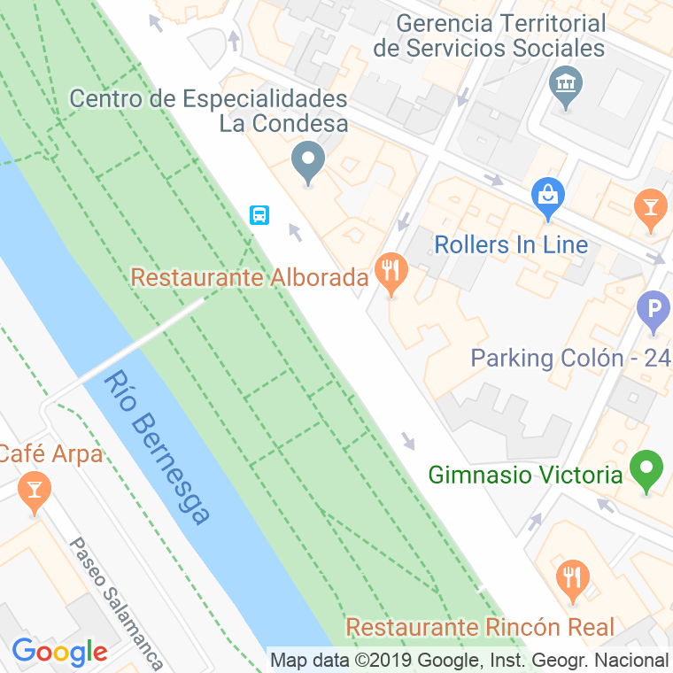 Código Postal calle Condesa De Sagasta, paseo en León