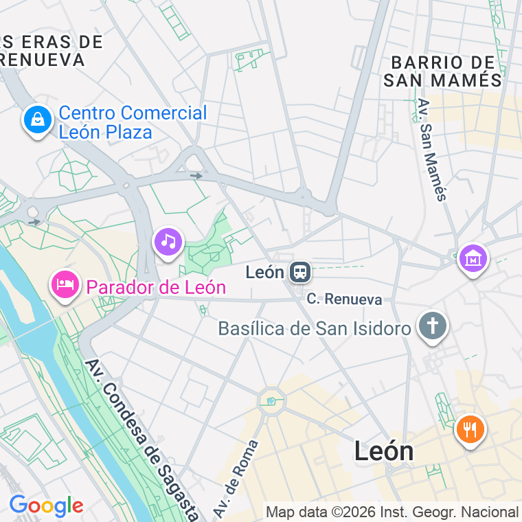 Código postal de San Marcos, Plaza (impares del 9 al Final)  (pares del 6 al Final) en León