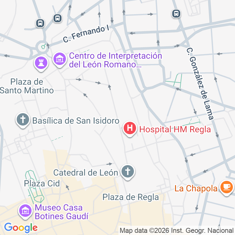 Código postal de Calle Cardenal Landazuri en Leon