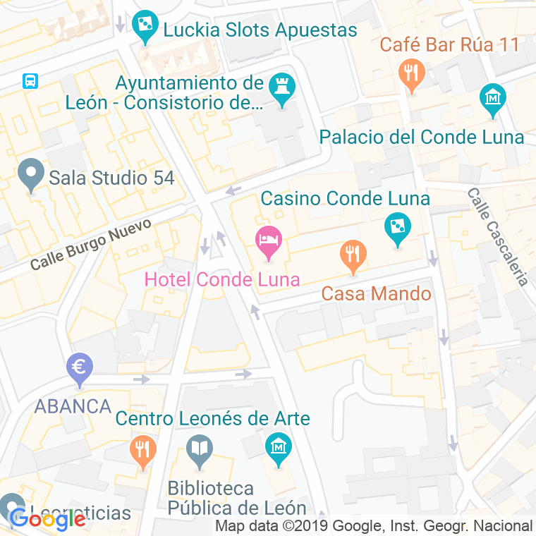 Código Postal calle Conde Luna en León
