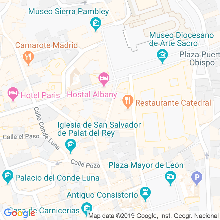 Código Postal calle Paloma en León