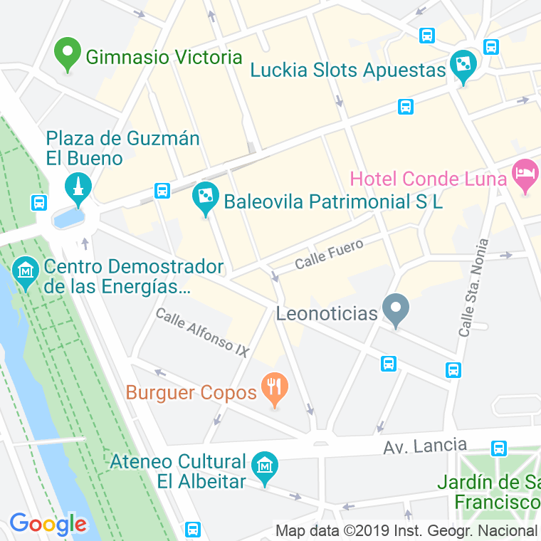 Código Postal calle Picara Justina, plaza en León