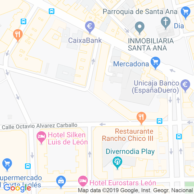Código Postal calle Chantre, Del en León