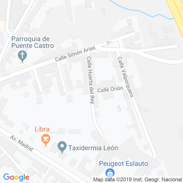 Código Postal calle Huerta Del Rey en León