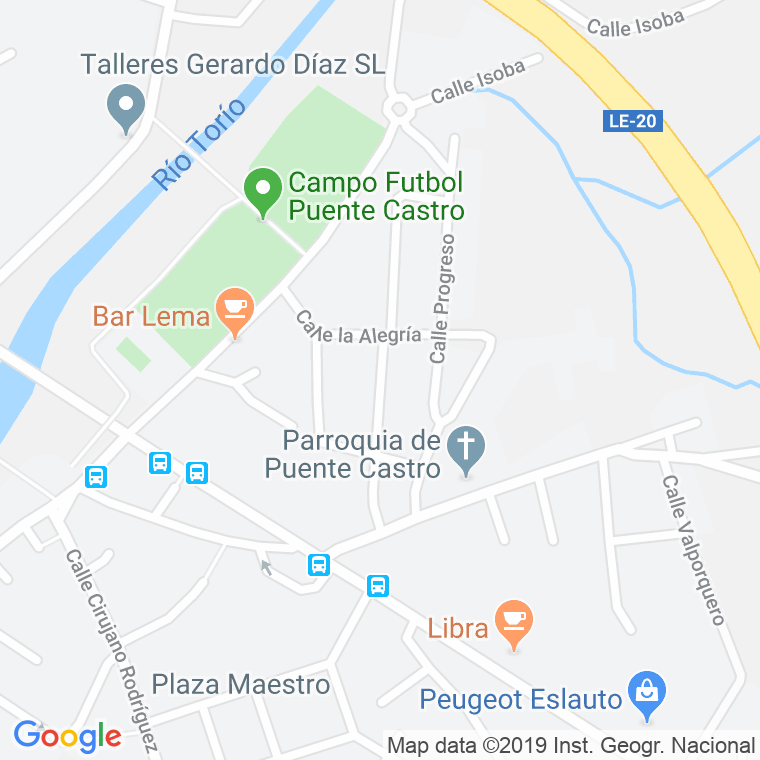 Código Postal calle Juanillo El Juglar en León