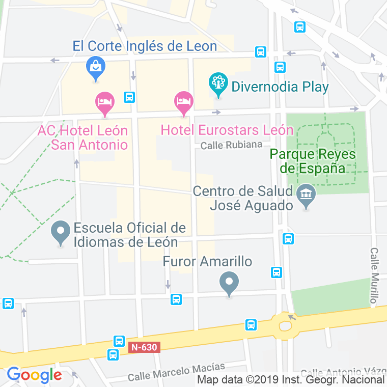 Código Postal calle Señor De Bembibre en León