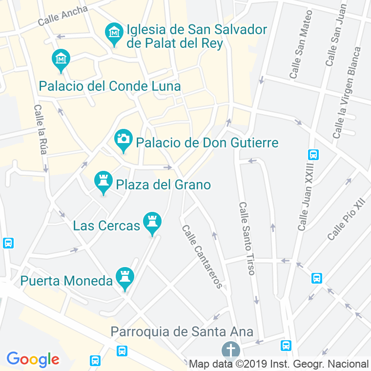 Código Postal calle Caño De Santa Ana, plaza en León