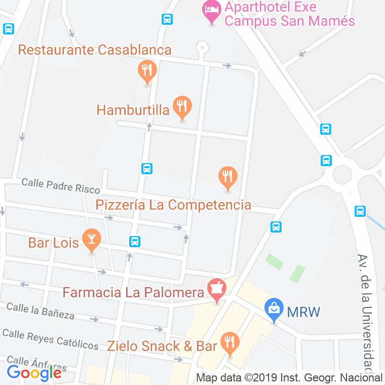 Código Postal calle Baldomero Lozano en León