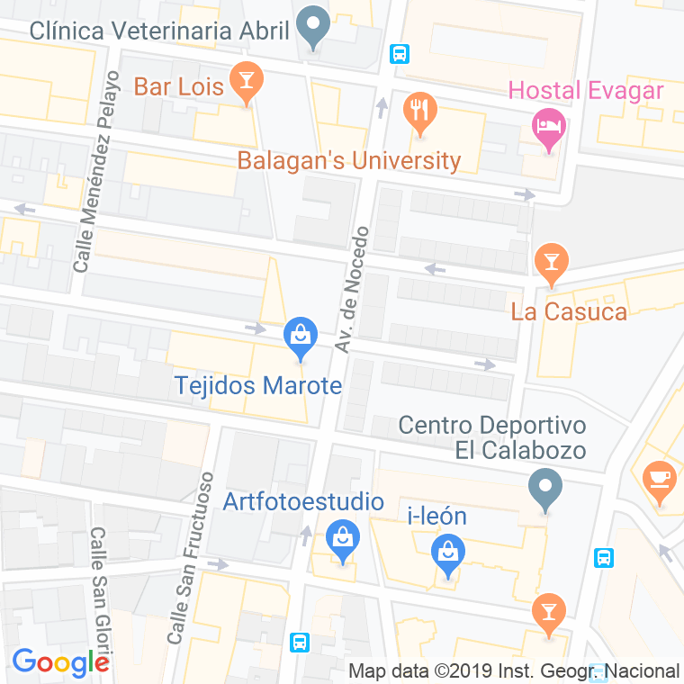 Código Postal calle Maestro Rivero en León