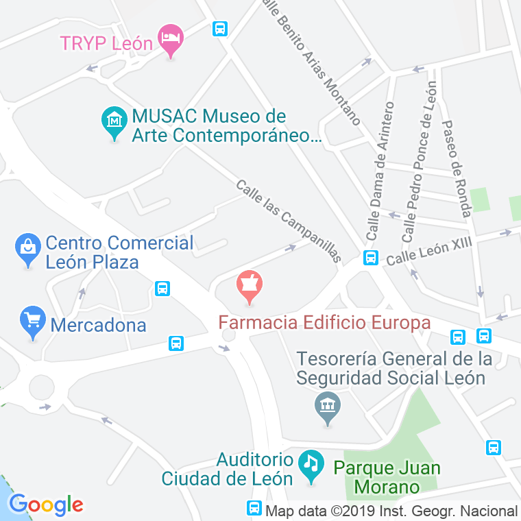 Código Postal calle Alcalde Perez De Lera en León