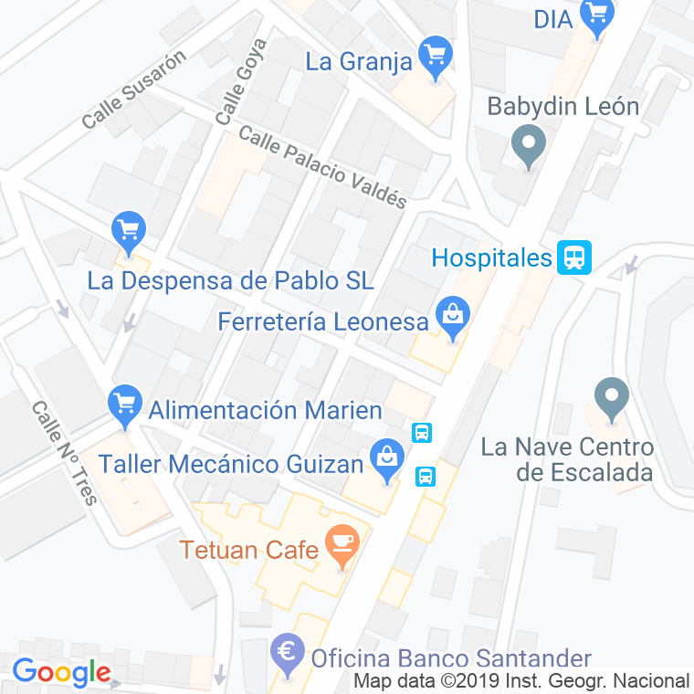 Código Postal calle Demetrio Valero en León