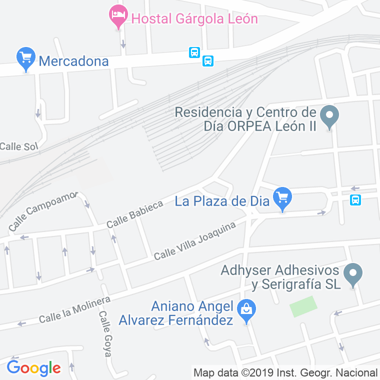 Código Postal calle Babieca (Trobajo) en León