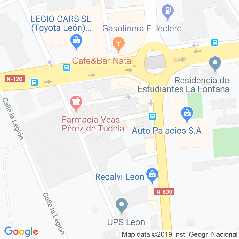 Código Postal calle Cespedal en León
