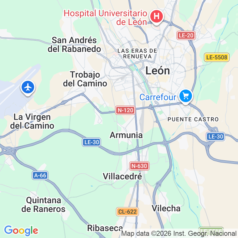 Código postal de Iglesia, Plaza (impares del 1 al Final)  (pares del 2 al Final) en León