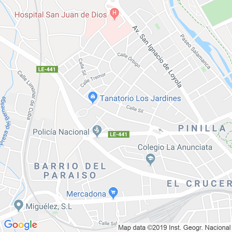 Código Postal calle Caño, Del (San Andres), plaza en León