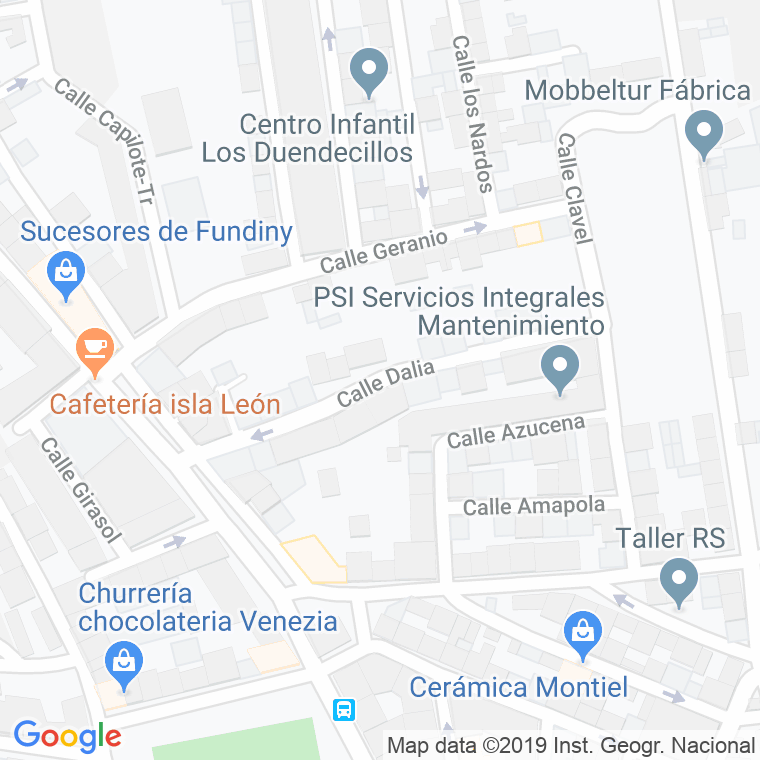 Código Postal calle Dalia, La en León