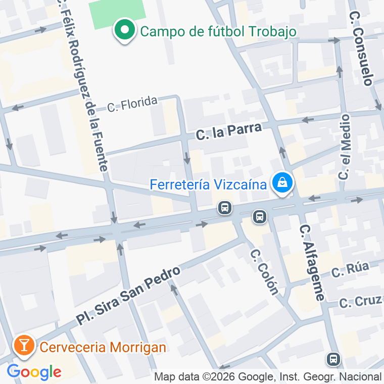 Código postal de Calle Doctor Vega Fernandez en Trobajo del Camino