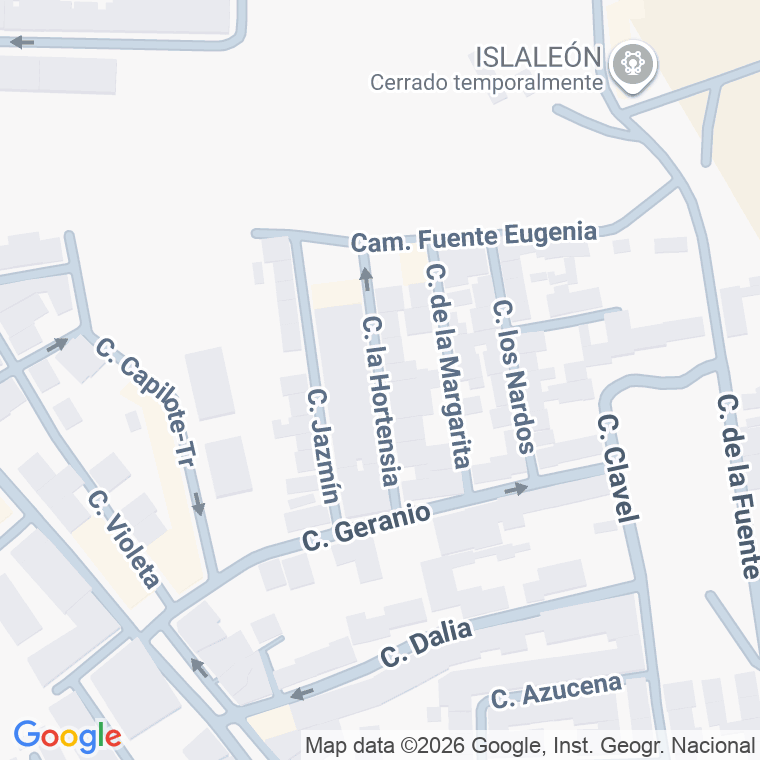 Código postal de Calle Hortensia (la) en Trobajo del Camino