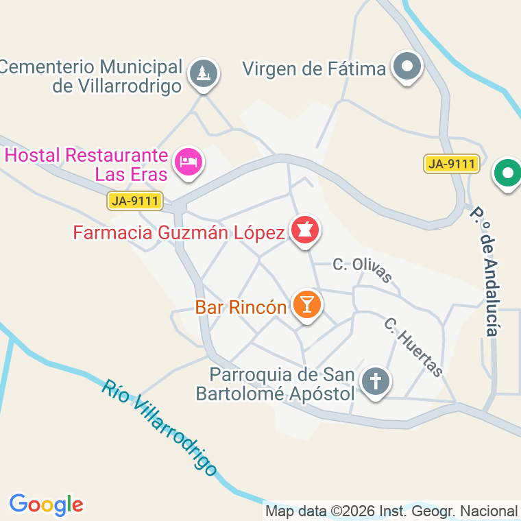 Código postal de Calle Angora en Villarrodrigo de las Regu