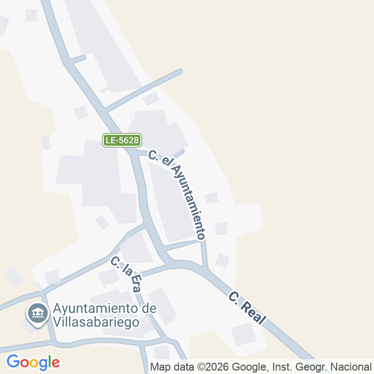 Código postal de Calle Ayuntamiento (el) en Villasabariego