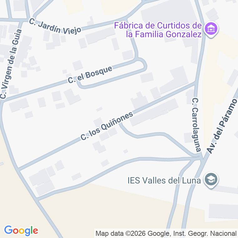 Código postal de Calle Quiñones (los) en Santa Maria del Paramo