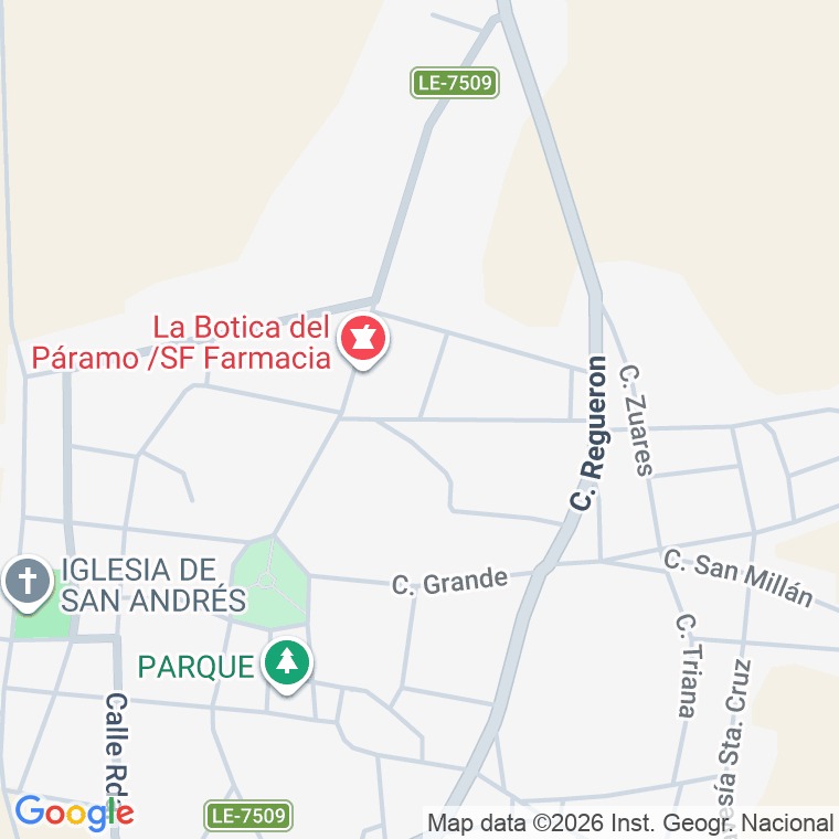Código postal de Calle Domingo Fernandez en Pobladura de Pelayo Garci